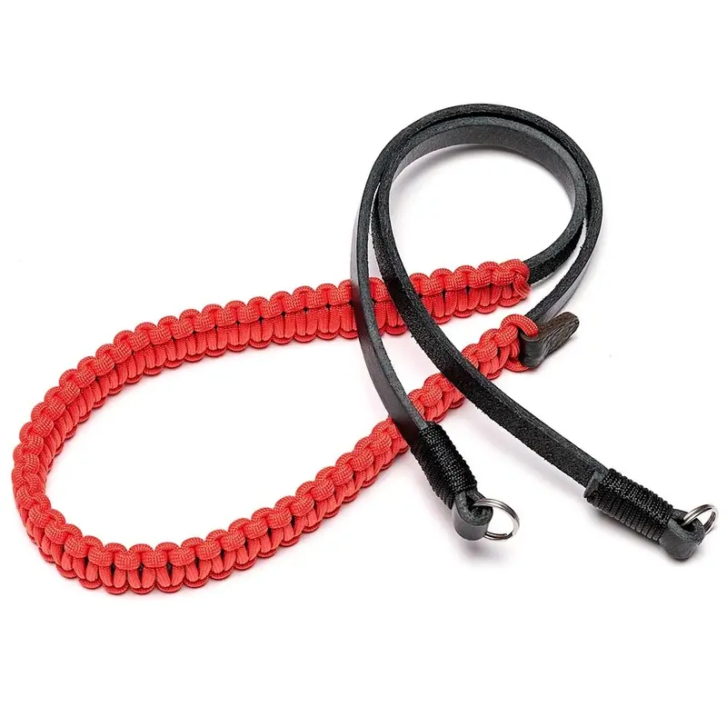 Leica Paracord Strap COOPH, black/red, 100 cm