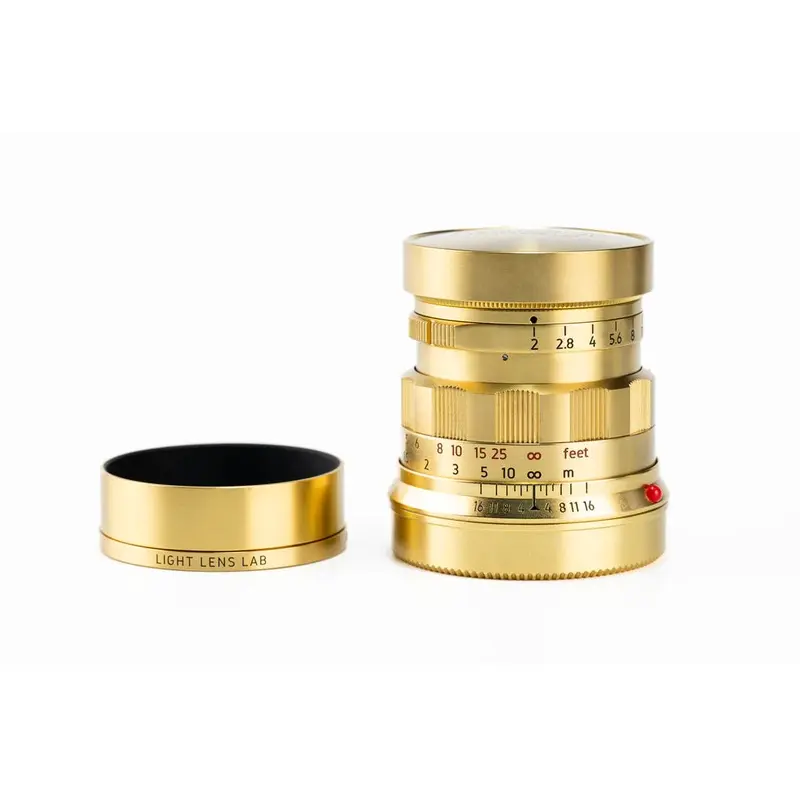 Light Lens Lab 50mm f2 Rigid - Bare Brass