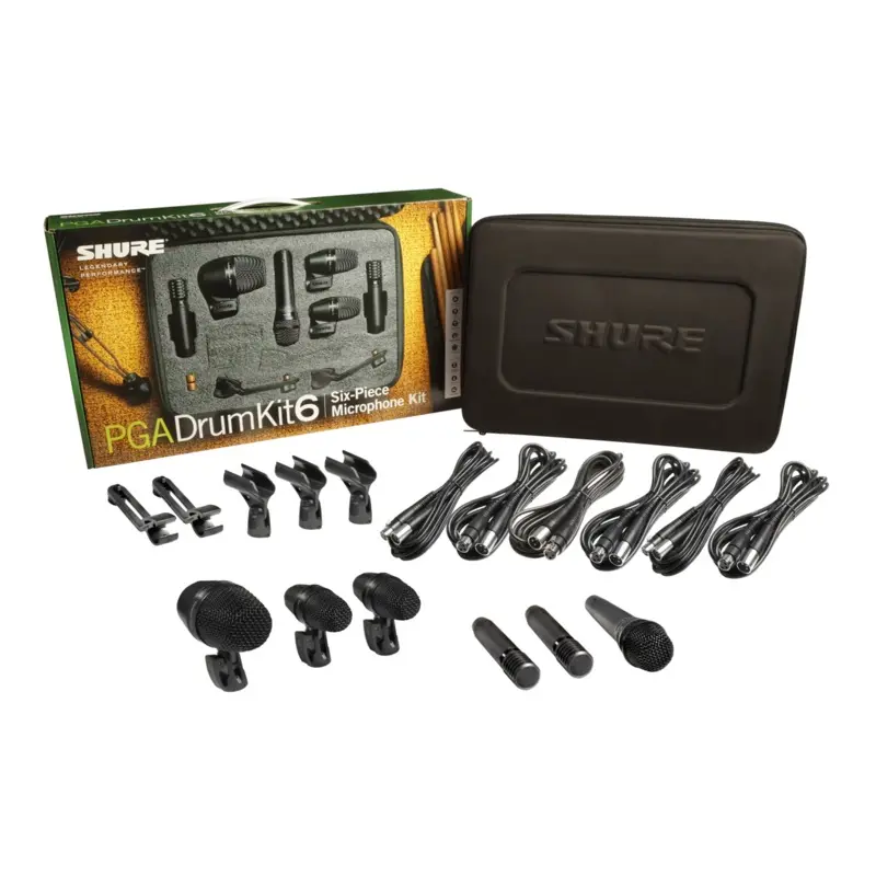 Shure PGADRUMKIT6 6-Piece Drum Microphone Kit