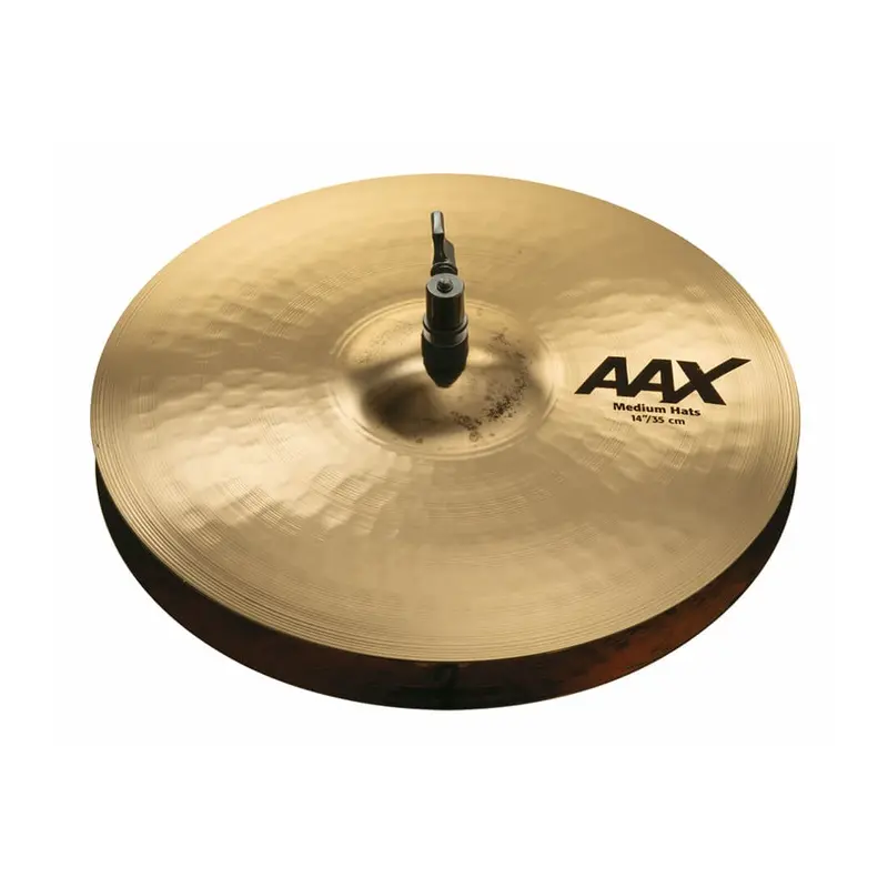 Sabian 14" AAX Medium Hi Hatt Brilliant Finish