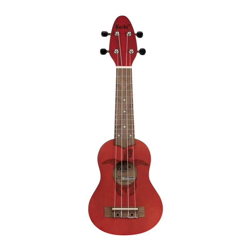 Ortega Keiki Sopranino Ukulele Satin Red Finish