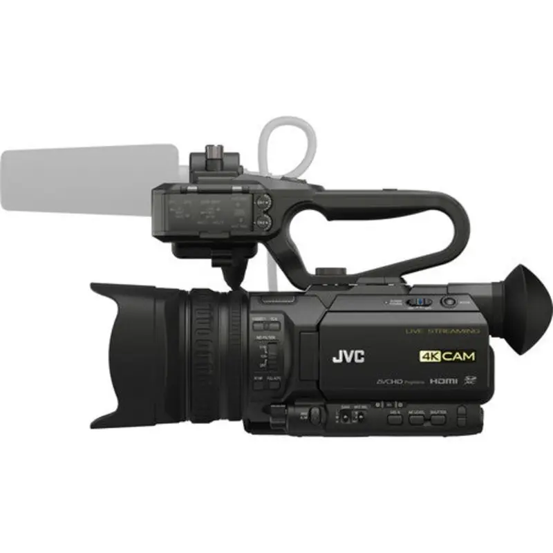 JVC GY-HM250 UHD 4K Streaming Camcorder with Built-in Lower-Thirds Graphics