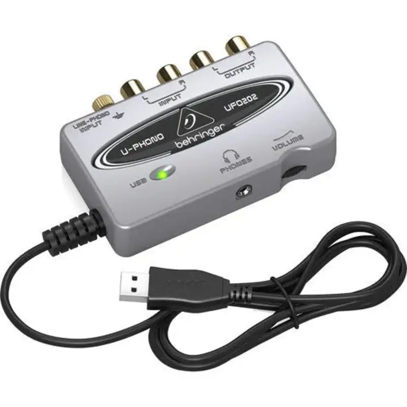 Behringer U-PHONO UFO202 USB Audio Interface with Phono Preamp