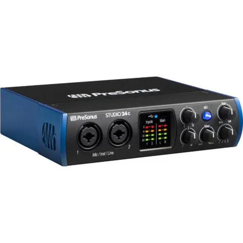 PreSonus Studio 24c Desktop 2x2 USB Type-C Audio/MIDI Interface