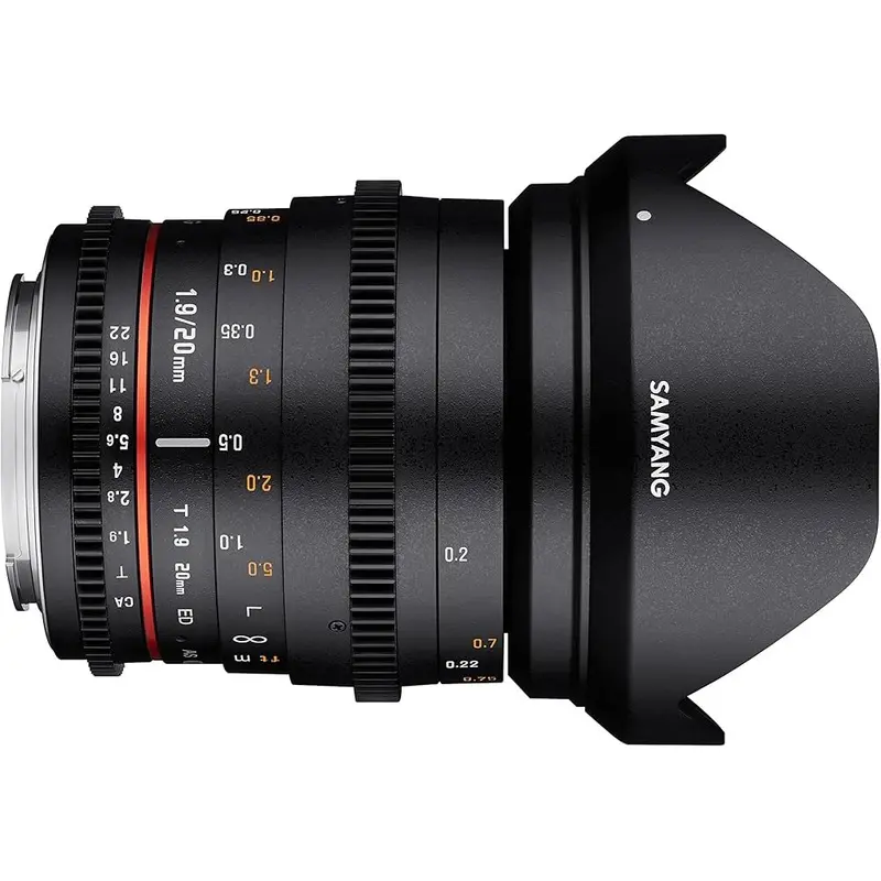 Samyang 20mm T1.9 VDSLR II Cine Lens for Nikon F