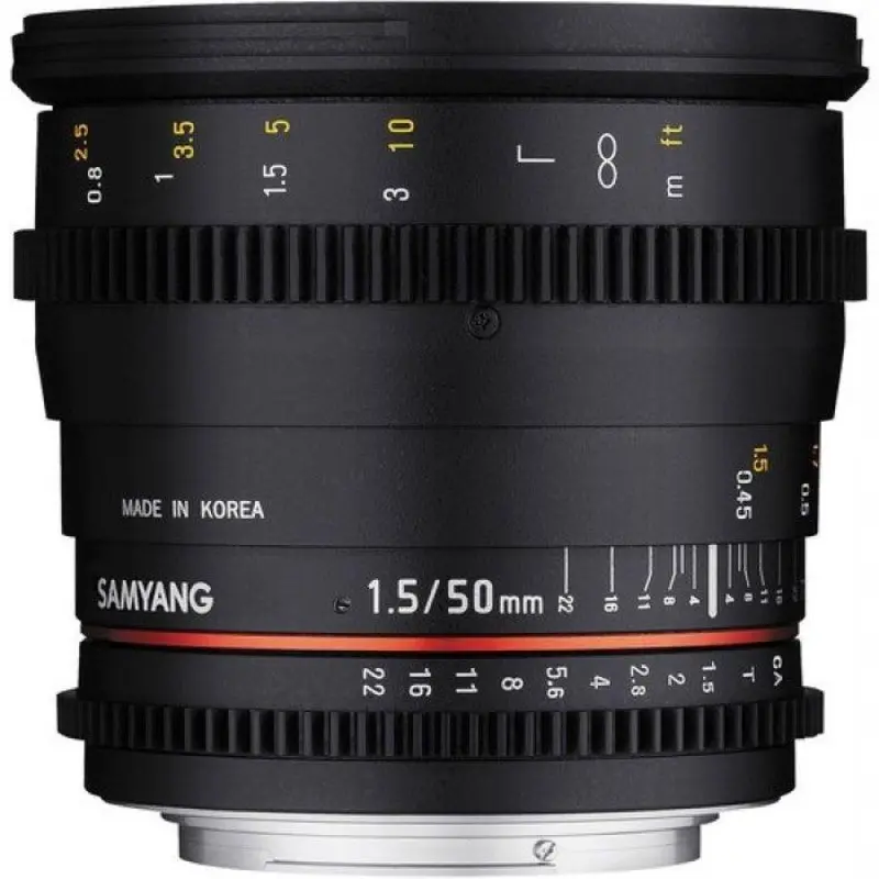 Samyang 50mm T1.5 VDSLR Lens (MFT Mount)