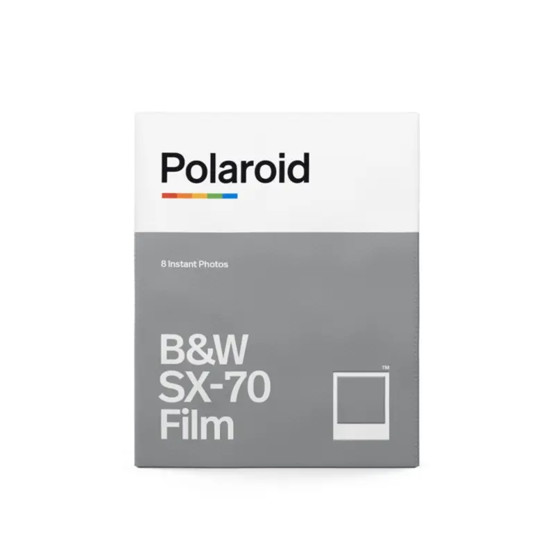 Polaroid Originals Black and White Film for SX-70 - 8 Exp. - White Frame