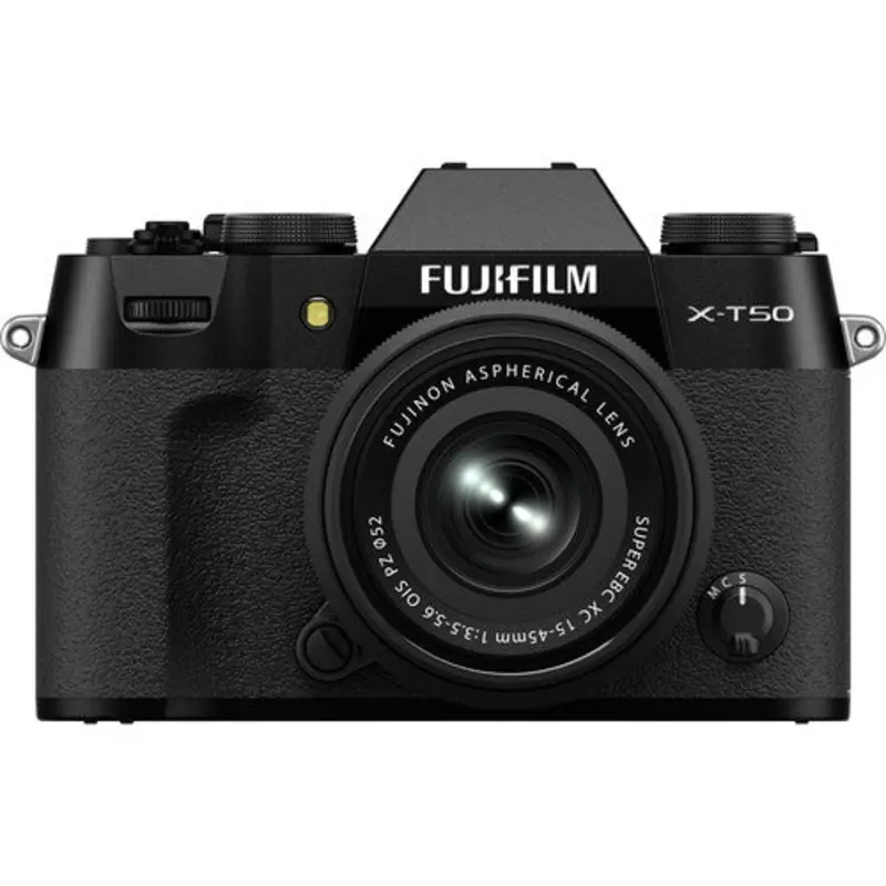 FUJIFILM X-T50, BLACK with XC15-45mmF3.5-5.6 OIS PZ Lens Kit