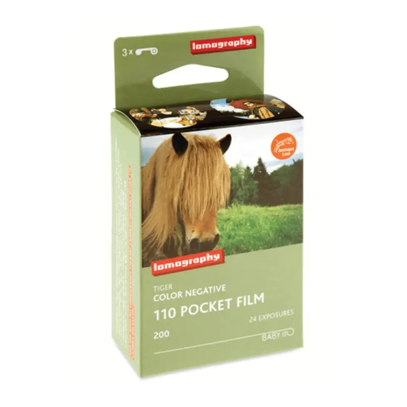 Lomography Tiger Color Negative Film (110 Cartridge, 24 Exposures, 3 Pack)