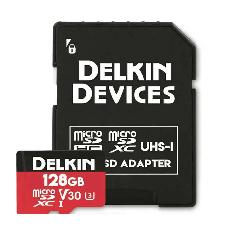 Delkin Devices 128gb ACTION microSD U3 Memory Card