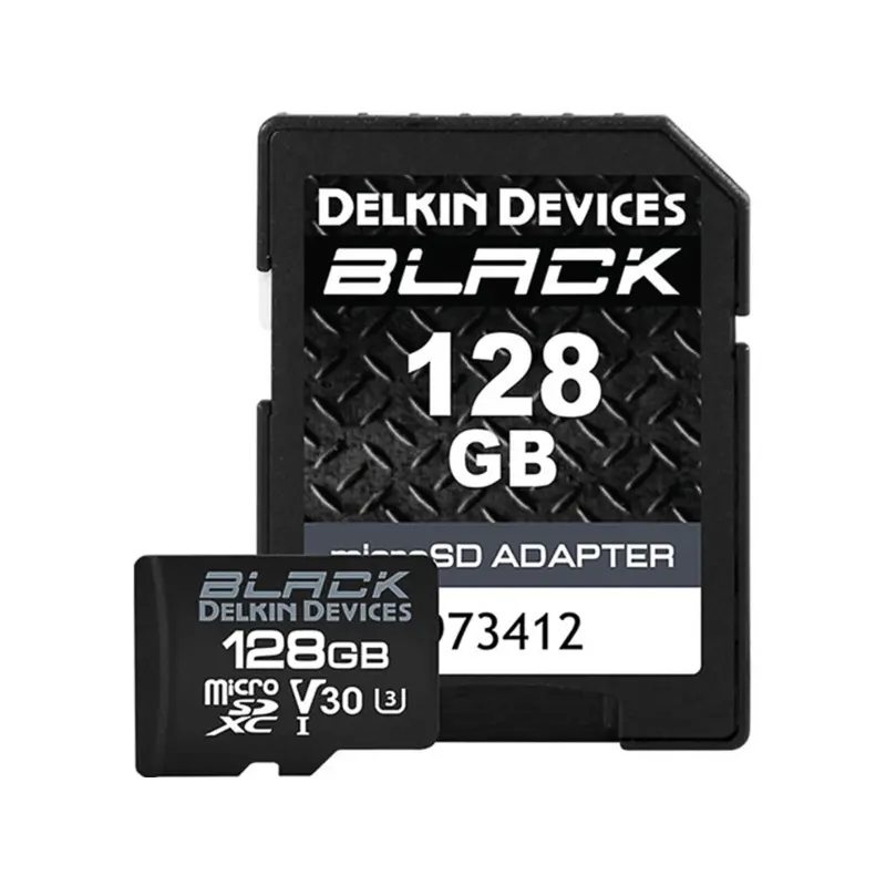 Delkin Devices 128GB MicroSDXC Black UHS-I V30 U3