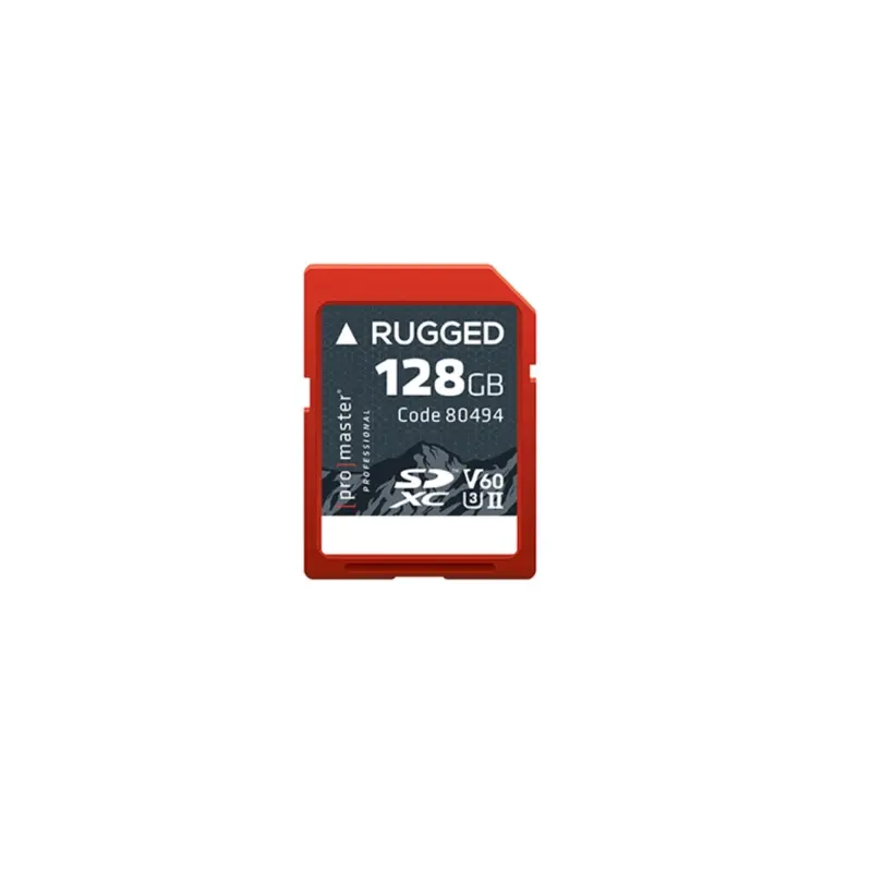 Promaster SDXC 128GB Rugged UHS-II V60 Memory Card