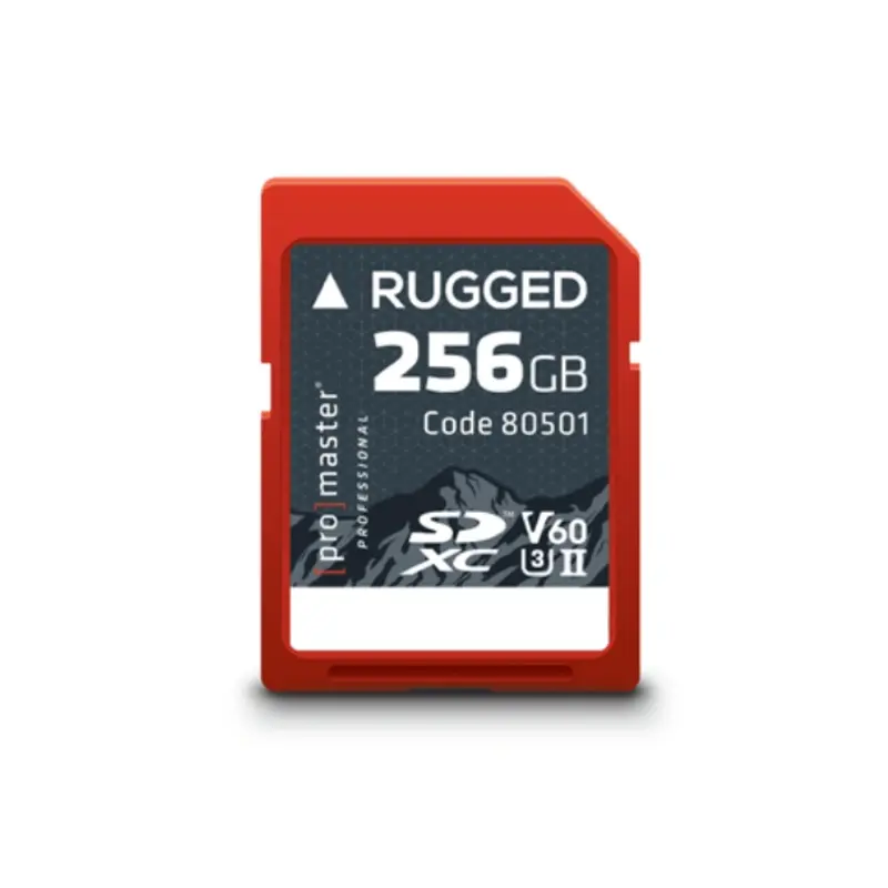 Promaster SDXC 256GB Rugged UHS-II V60 Memory Card