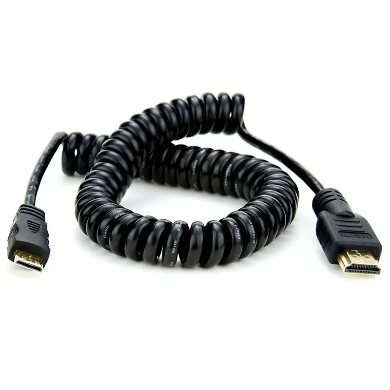 Atomos ATOMCAB008 Coiled Full HDMI to Mini HDMI Cable (30-45cm)
