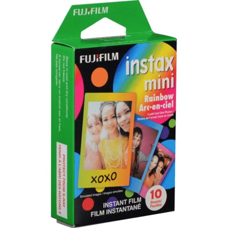Fujifilm Instax Mini Rainbow Film - 1 Pack of 10 Photos