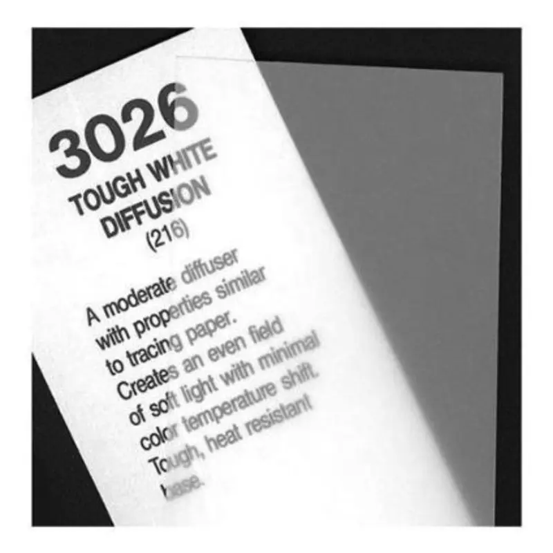 Rosco Cinegel #3026 Filter 20 x 24" Sheet (Tough White Diffusion)