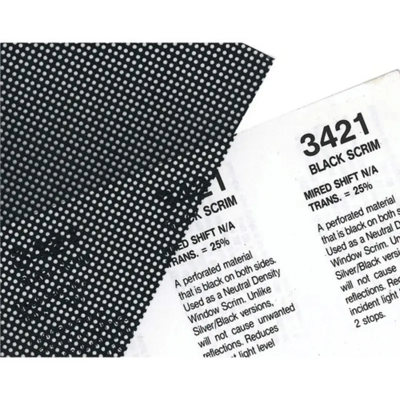 Rosco Cinegel #3421 Filter 20 x 24 Sheet (BlackScrim)