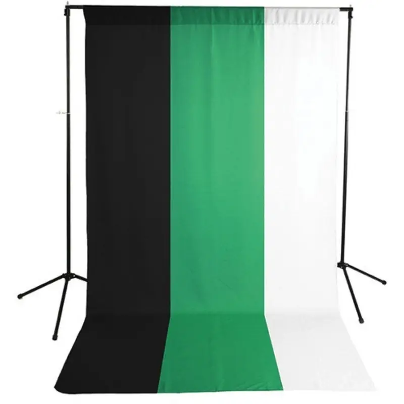 Savage Economy Background Kit 5x9 (White, Black, and Chroma Green Backdrops)
