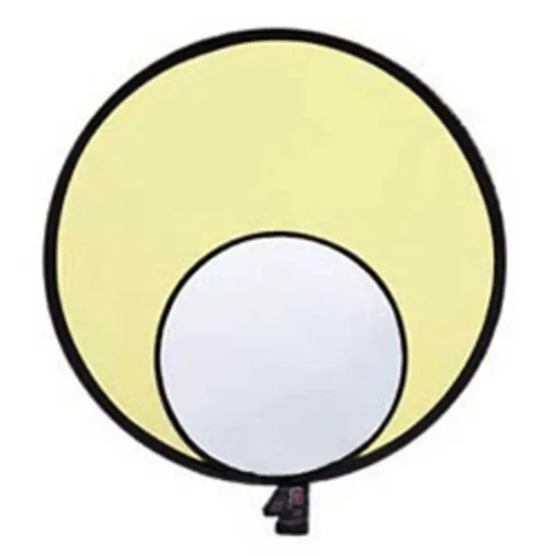 Promster 12" Collapsible Reflector - Soft Gold / White
