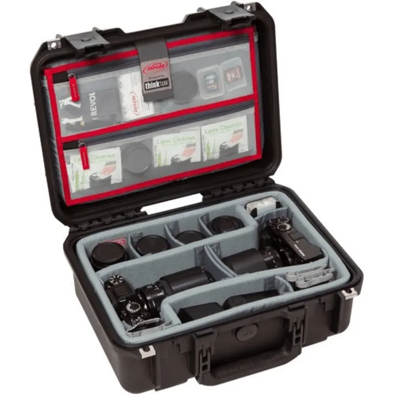SKB iSeries 1510-6 Case w/Think Tank Designed Photo Dividers & Lid Organizer (Black)