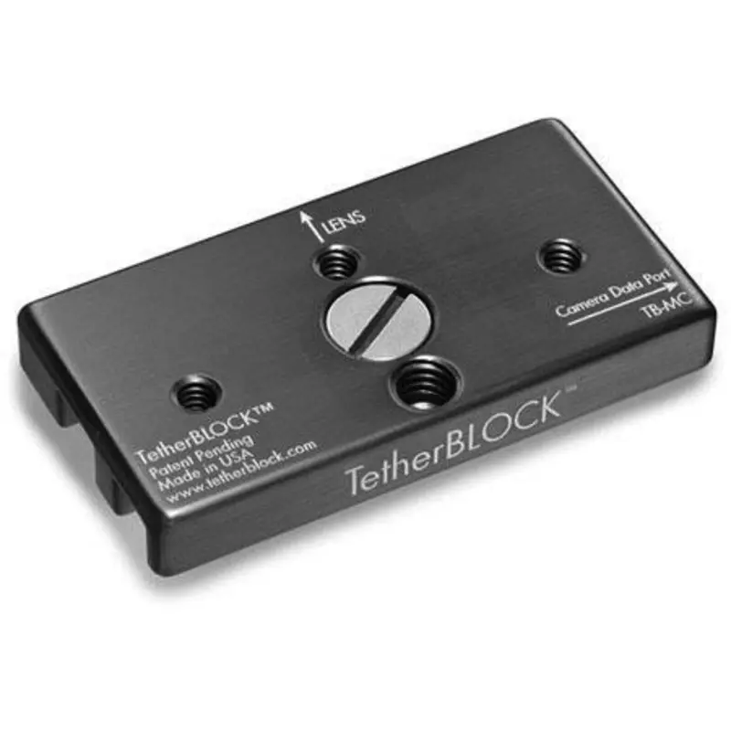 TetherBLOCK MC Multi Cable Mounting Plate - Secure Camera Cable Connection