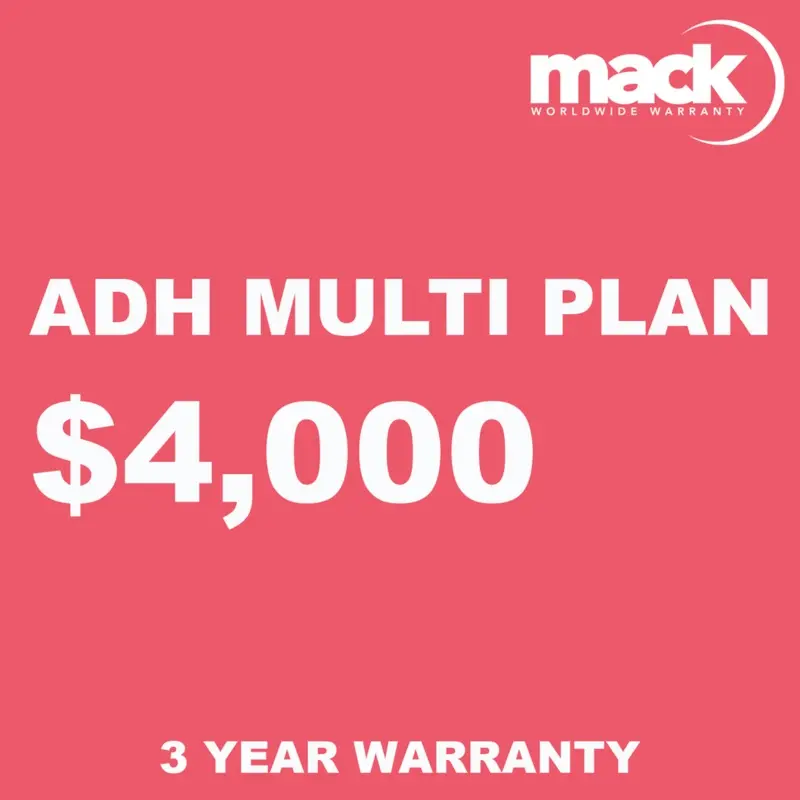 MACK 3 Year ADH Multi Plan Warranty - Under $4,000
