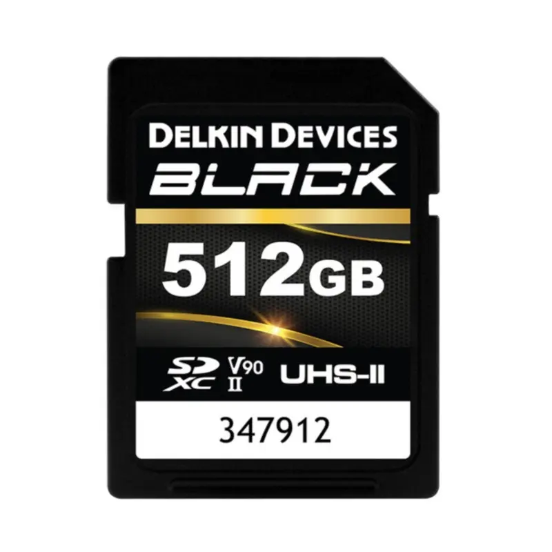 Delkin Devices 512GB BLACK UHS-II SDXC Memory Card