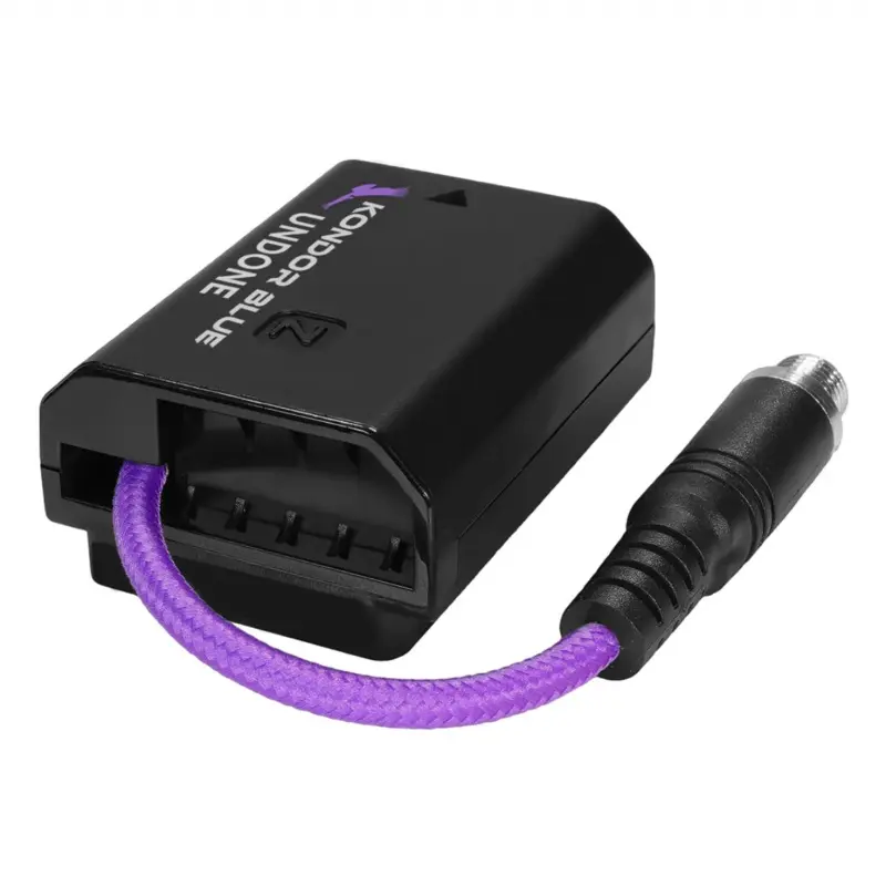 Kondor Blue Gerald Undone Dummy Battery Power Cables for Sony FZ-100
