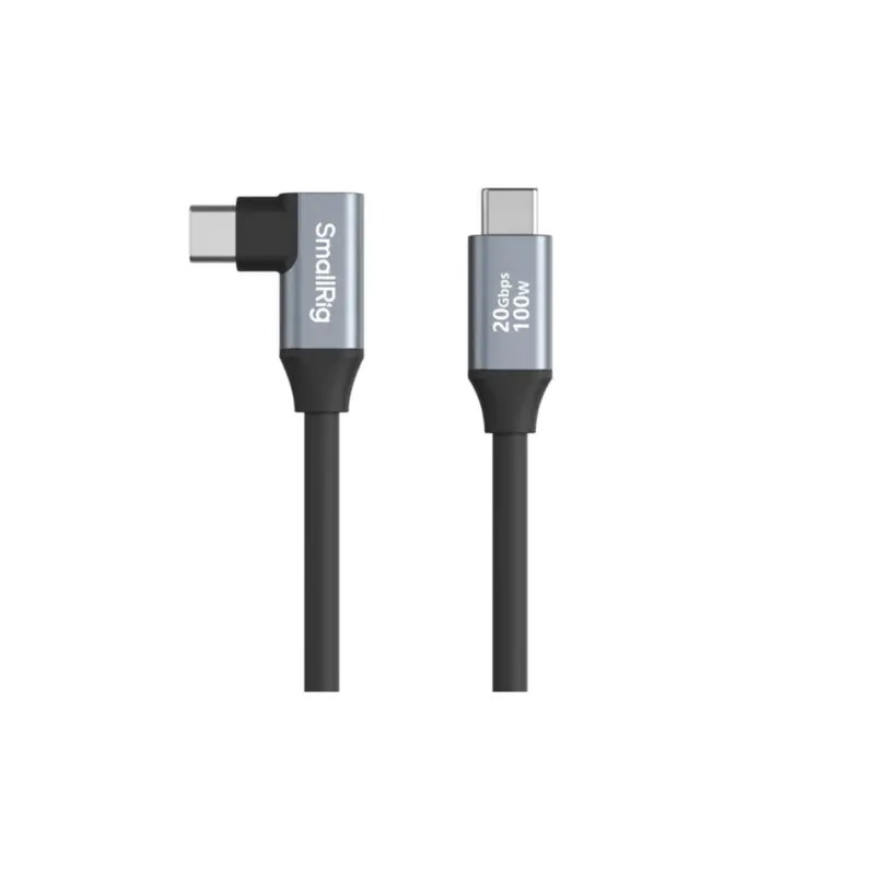 SmallRig USB-C (Straight) to USB-C (Angled) Data Cable (35cm / 13.8in)