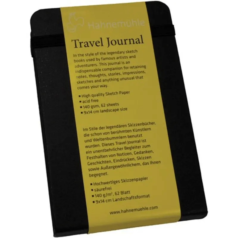 Hahnemhle Travel Journal (3.5 x 5.5" Landscape, 62 Sheets)