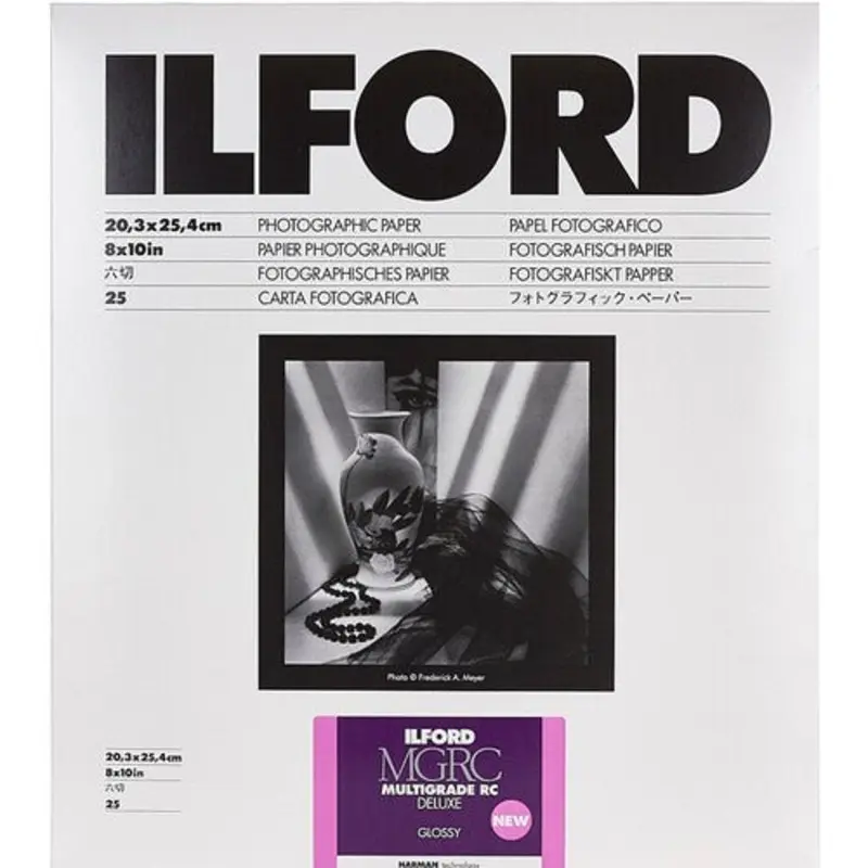 Ilford MULTIGRADE RC Deluxe Paper (Glossy, 8 x 10", 25 Sheets)