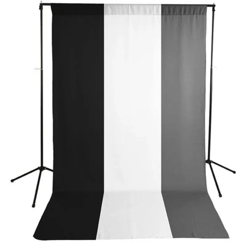 Savage Economy Background Kit 5x9 (White, Black, and Gray Backdrops)