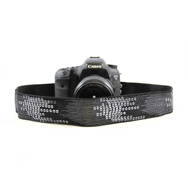 Capturing Couture Camera Strap: Sequin Ombre Black