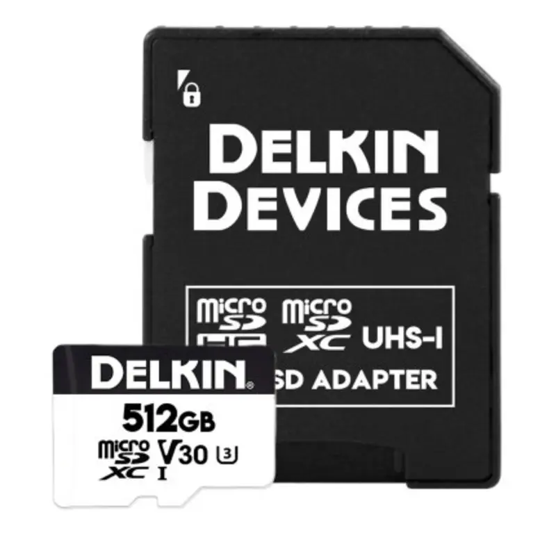 Delkin Devices 512GB Hyperspeed UHS-I microSDXC Memory Card with SD Adapter