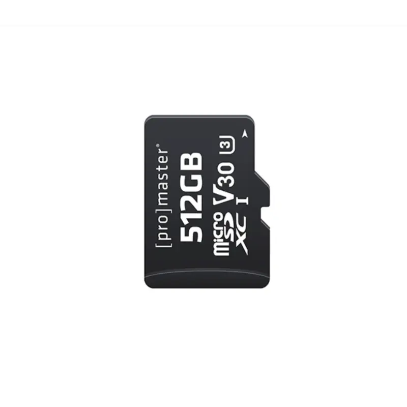 Promaster Micro SDXC 512GB Advanced UHS-I V30 Memory Card