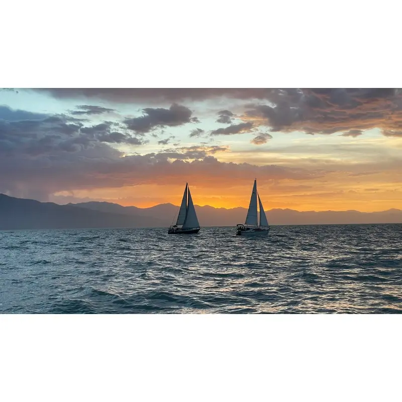Sailing into the Sunset - Utah Lake