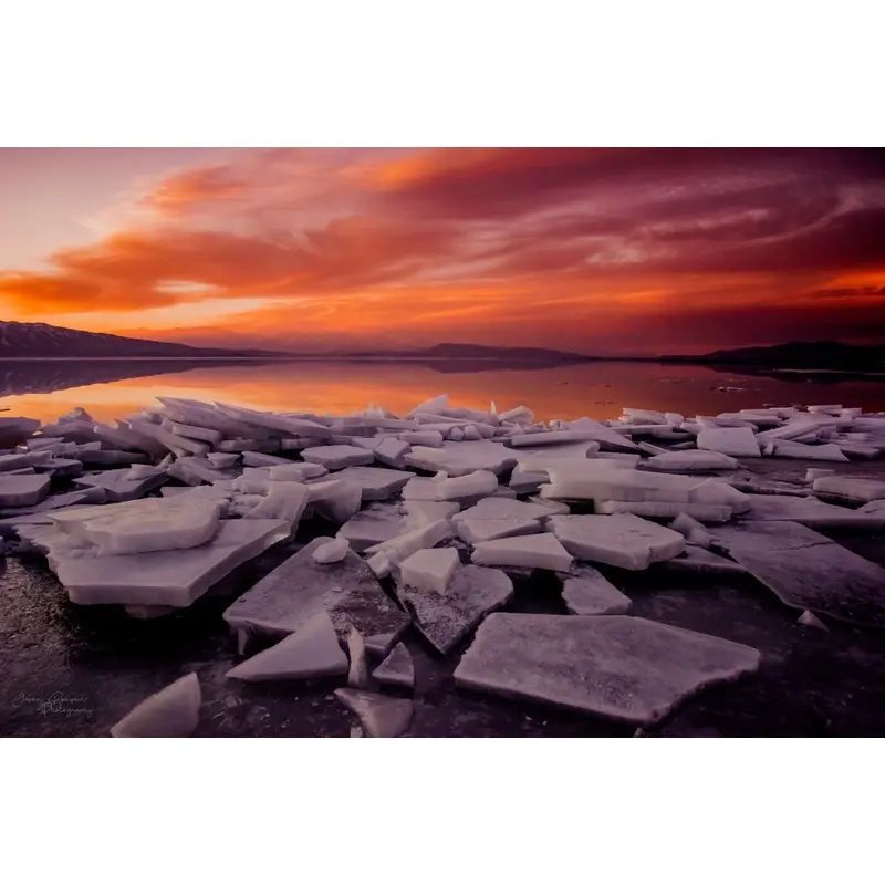 Shattered by Sunset - Utah Lake