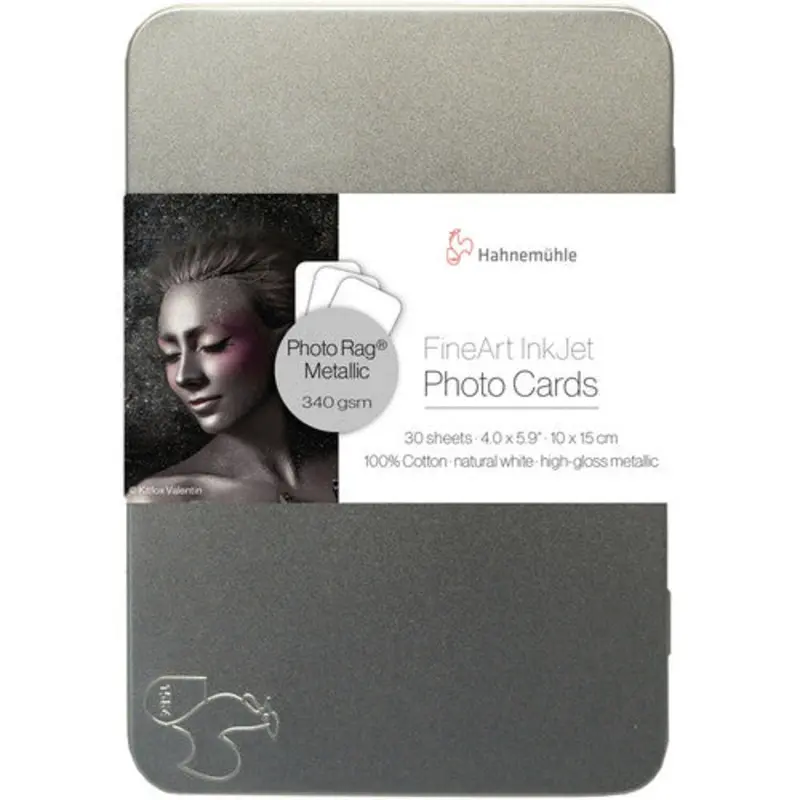 Hahnemhle PhotoRag Metallic Photo Cards (4 x 6", 30 Cards)