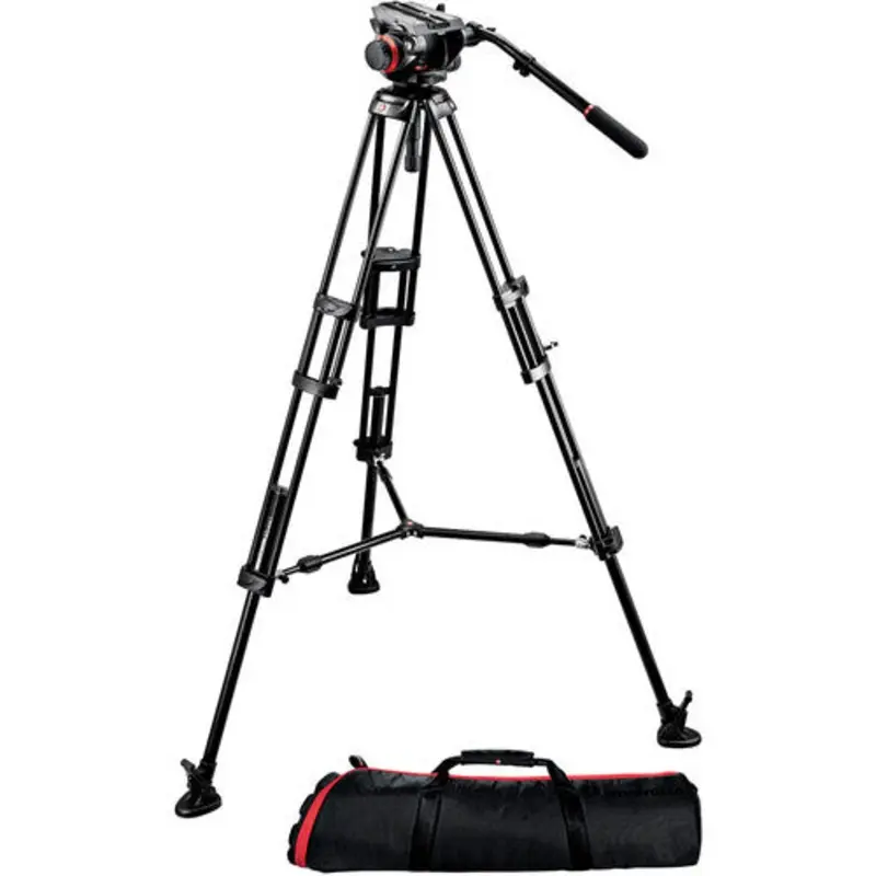 MANFROTTO 504HD FLUID VIDEO TRIPOD HEAD W/546B 2-STAGE LEGS