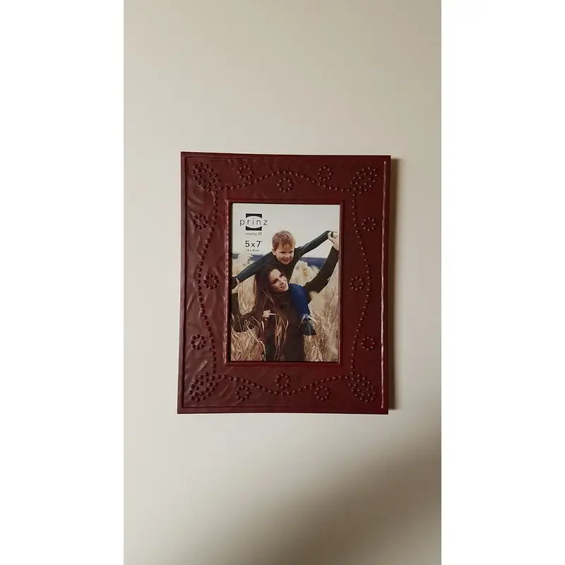Prinz 5x7 Cassidy Red Metal w/ Stamped Vine