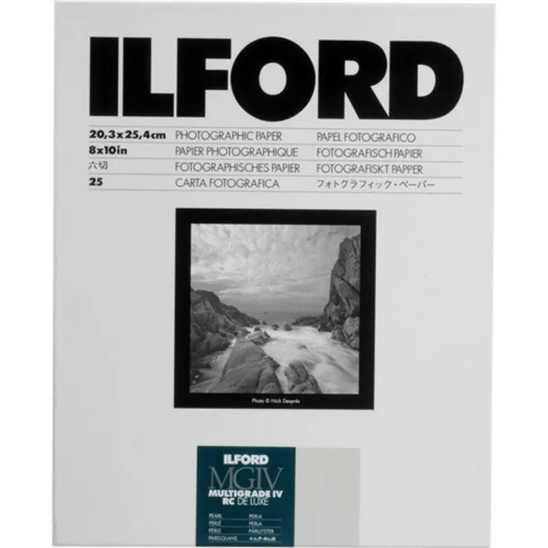 ILFORD RC BW PHOTO PAPER (8X10, 25 SHEETS) - PEARL