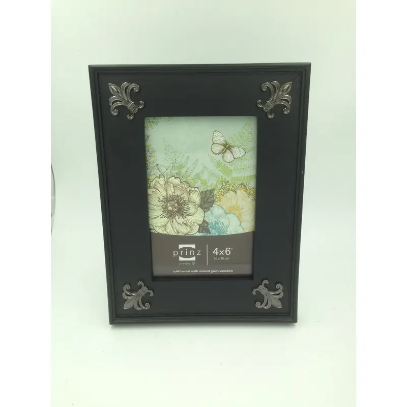 Prinz 4x6 Fluer De Lis Black