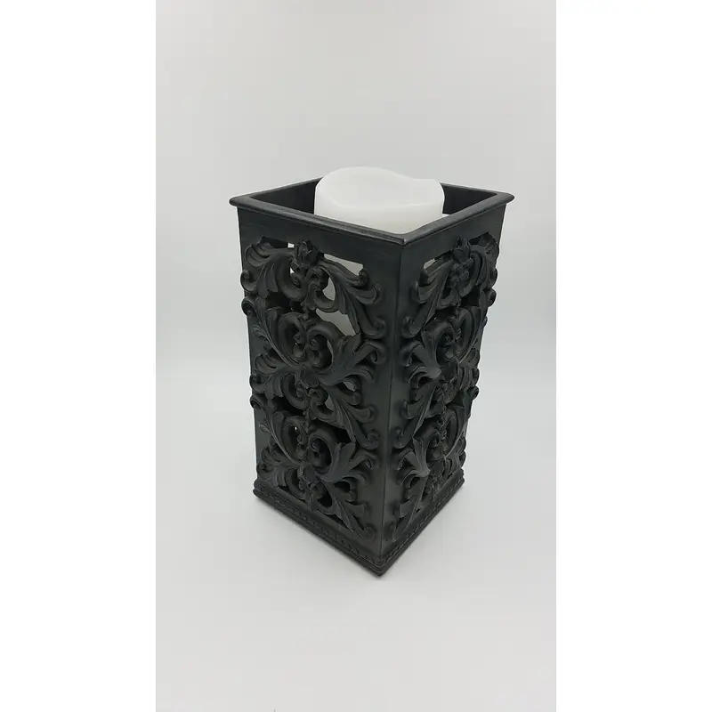 Prinz 5x5x9 Antique Black Square Candle Holder