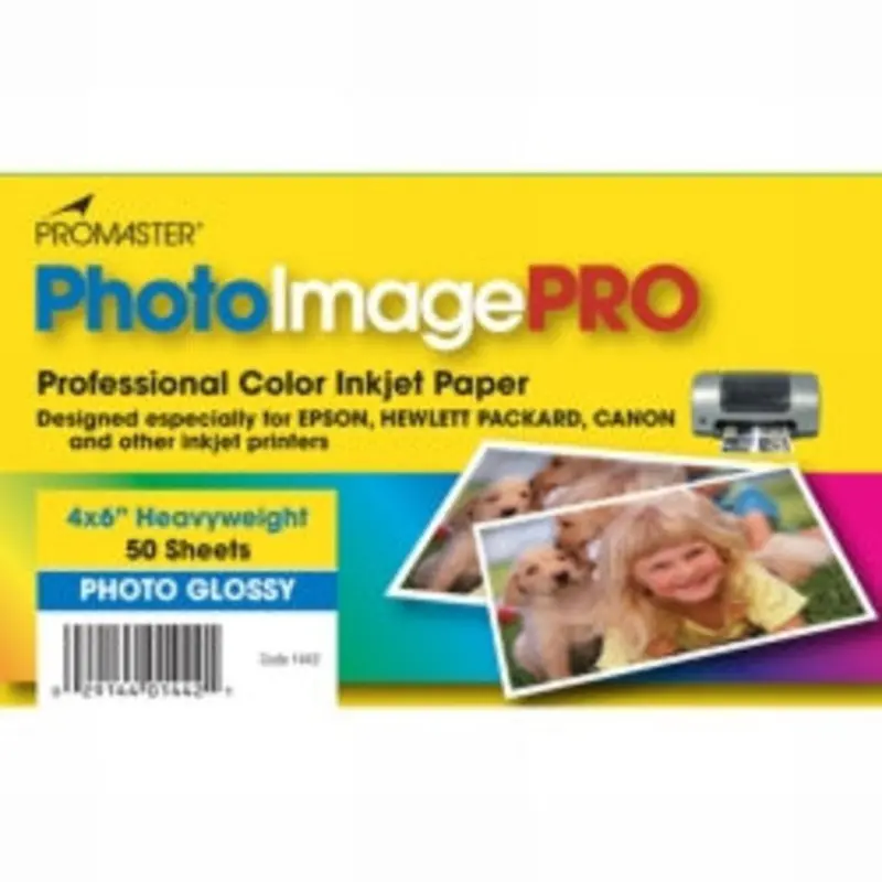 PRO INKJET PAPER (4X6, 50 SHEETS) - GLOSSY (1442)