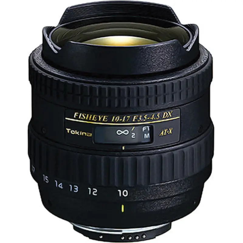 TOKINA LENS 10-17MM F/3.5-4.5 AT-X DX AF FISHEYE - NIKON