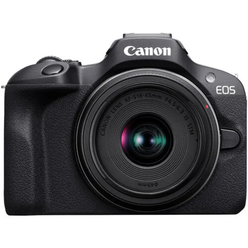 Canon EOS R100 Mirrorless Camera w/ RF-S 18-45mm Lens