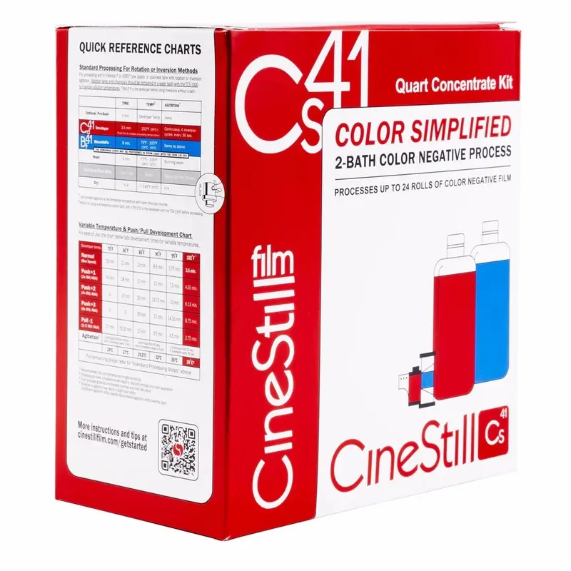 Cinestill  "Color Simplified" 2-Bath C-41 Quart Kit  (24 Rolls)