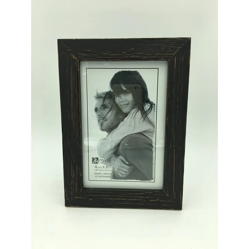 Malden 4x6 Linear Rough Black